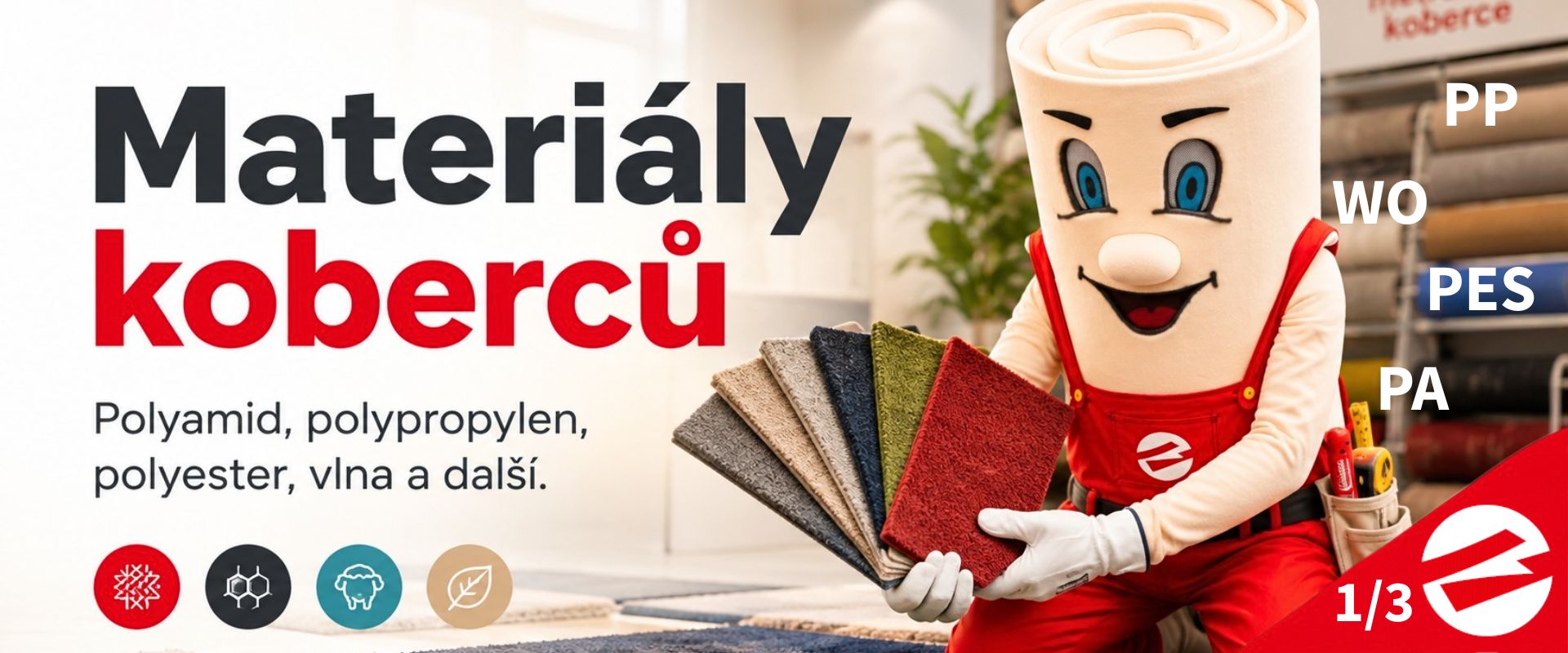 Materiály koberců-blog